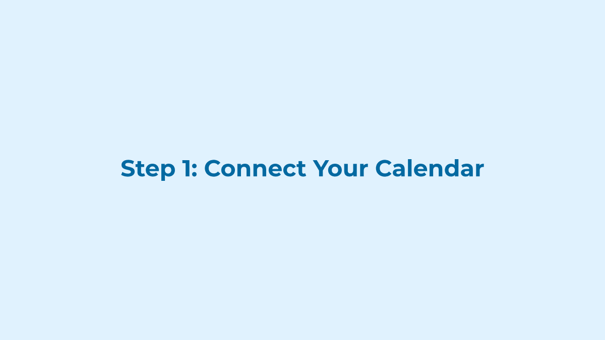 Connect Your Calendar screenshot